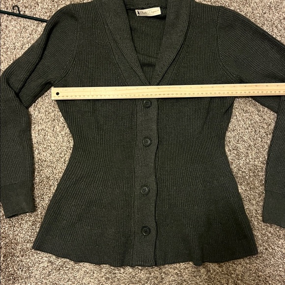 Belle poque gray women’s Vintage Cardigan Sweater size large - Picture 8 of 10